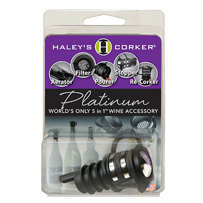 Haley's Corker® Platinum Single-Carded Clamshell (Cases of 36 qty)