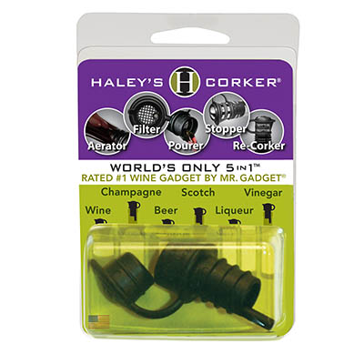 Haley's Corker® Original Corks Single-Carded Clamshell (6 color options, Cases of 36 qty)