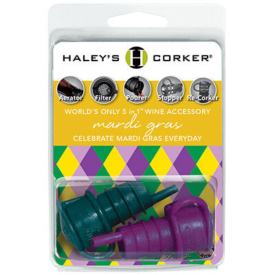 Haley's Corker® Mardi Gras Corker Set - Purple & Green
